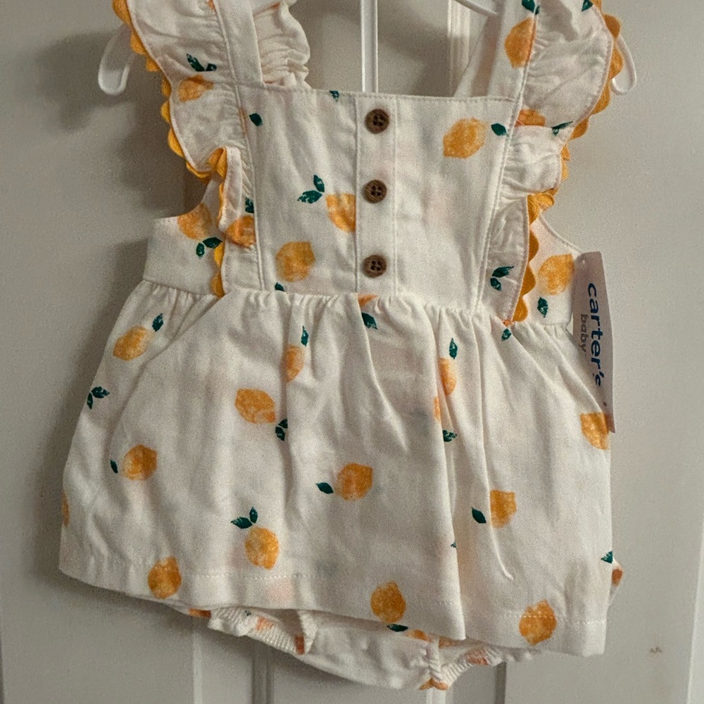 NWT-Carter’s 3 Piece Dress And Diaper Cover